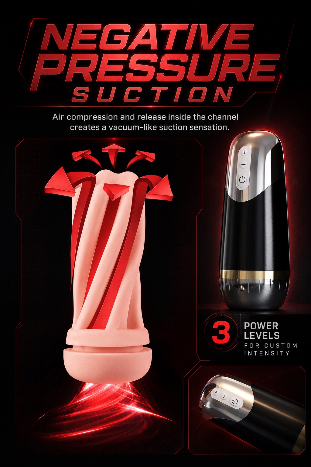 Ares Premium Male Masturbation Cup Detail 8