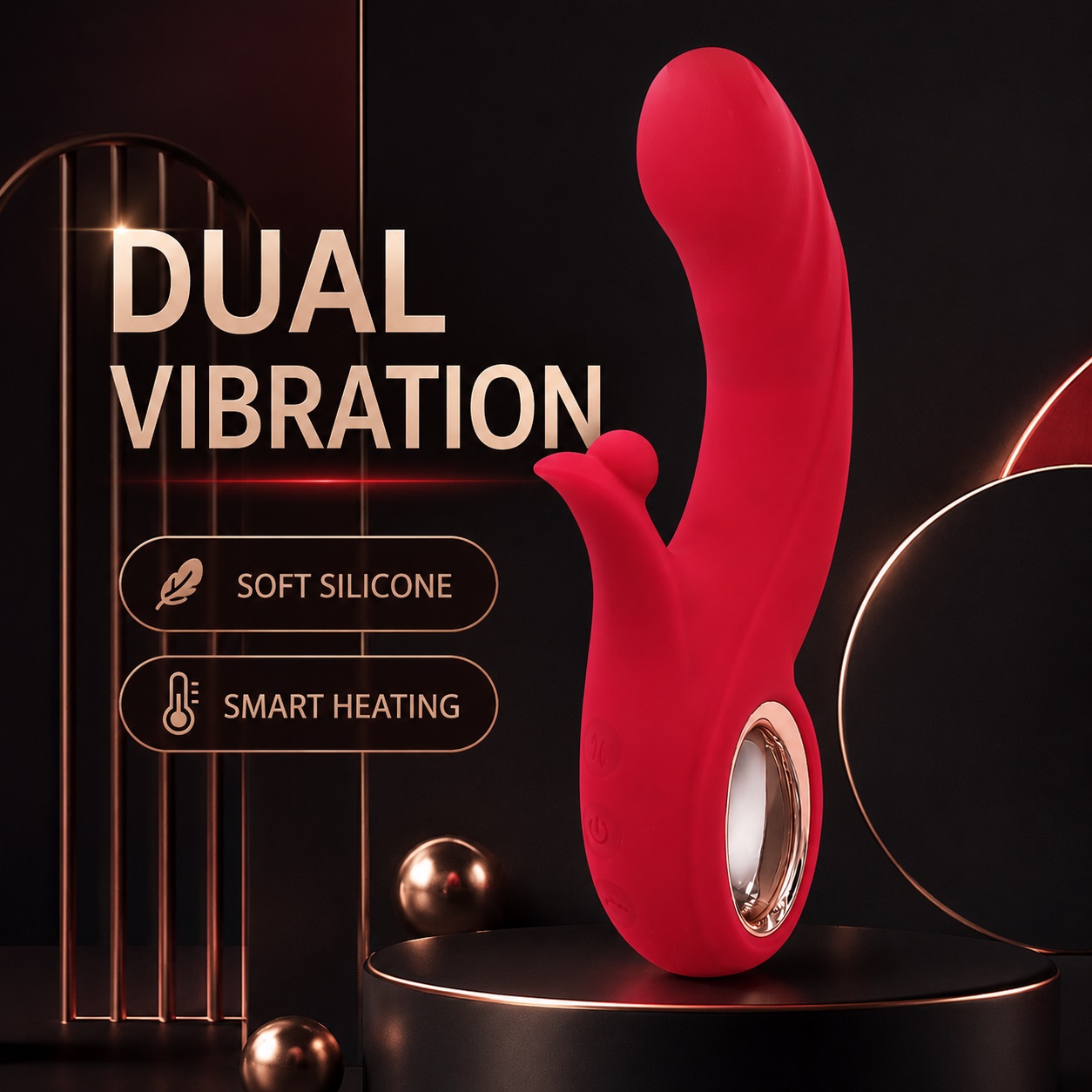Helix Vibrating Couple's Ring